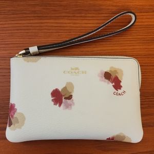 Coach Floral Wristlet